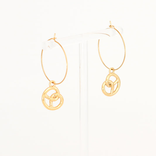 Ohrringe "Brezel Hoops"