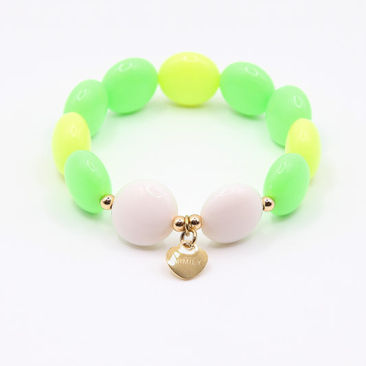 Armband Schokolinsen "limette"
