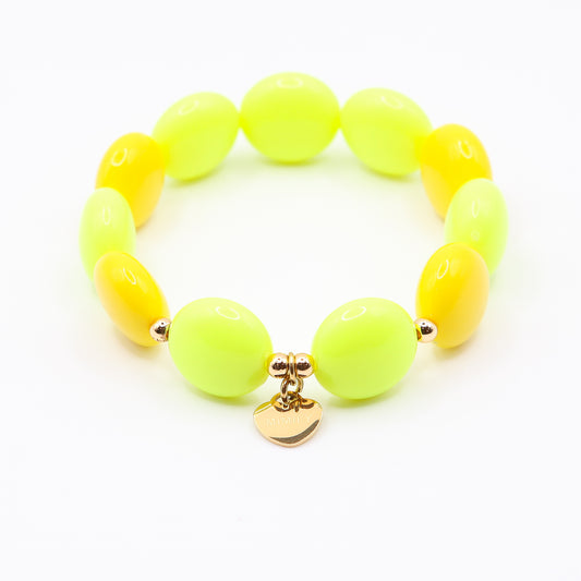 Armband Schokolinsen "citrus"