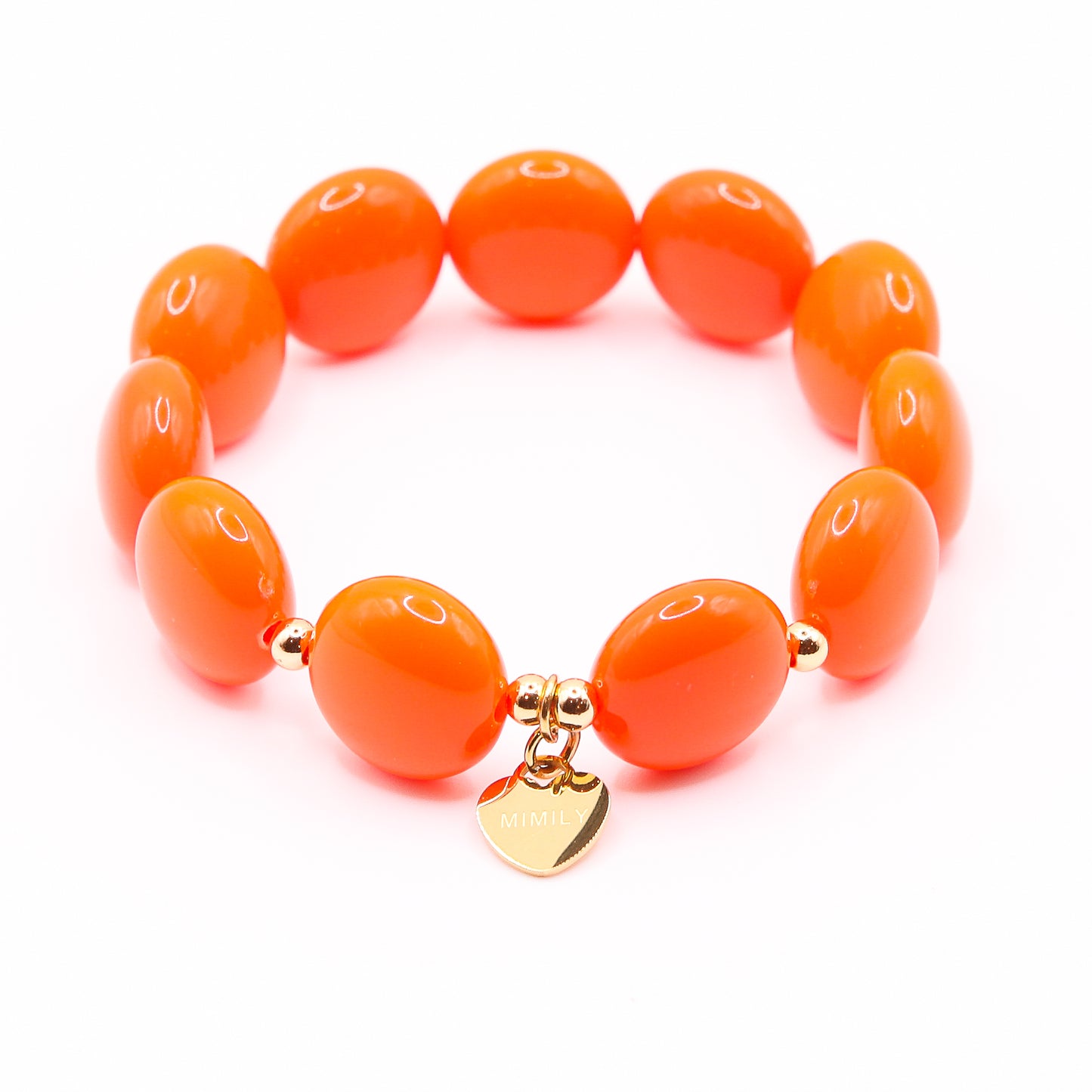 Armband Schokolinsen "orange"