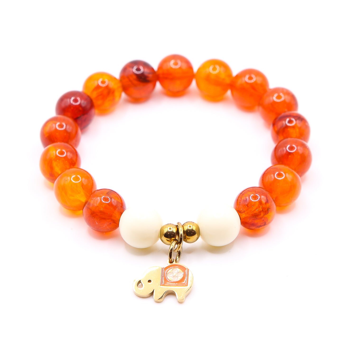 Armband Gr. M/L "Curry & Cream"