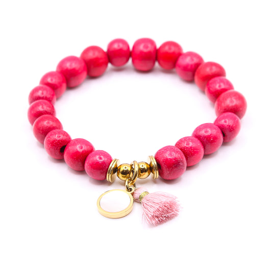 Armband "Akazienholz" rund