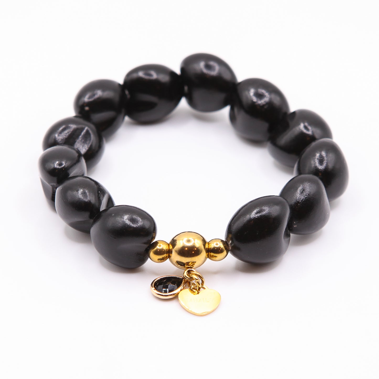 Armband "Palmenkerne" schwarz