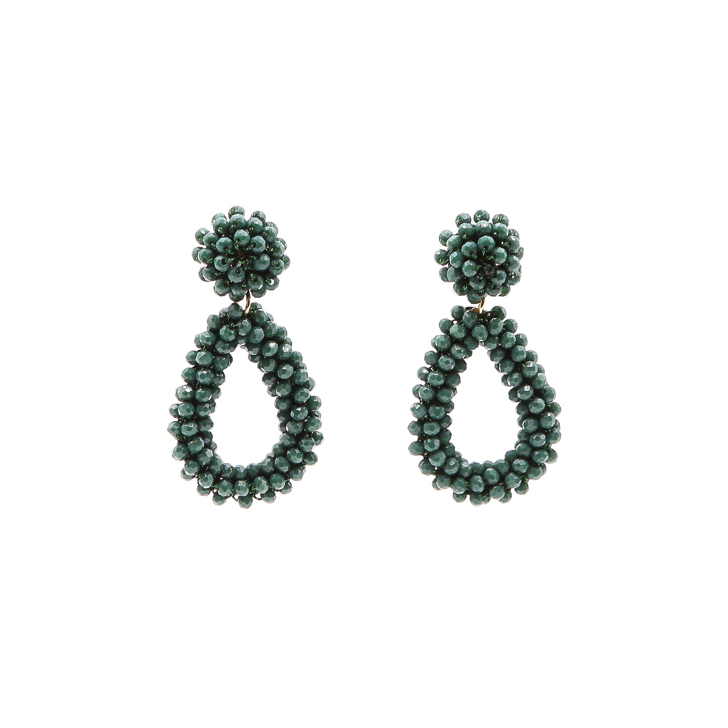 Ohrringe "Glam & Glitter" grün