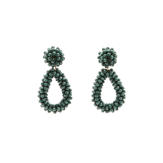Ohrringe "Glam & Glitter" grün