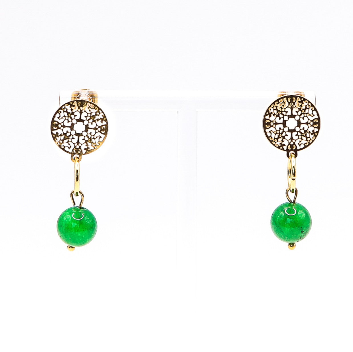 Ohrringe "Jade grün"