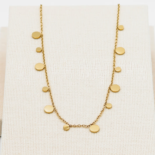 Halskette "Pünktchen und Reflexion"