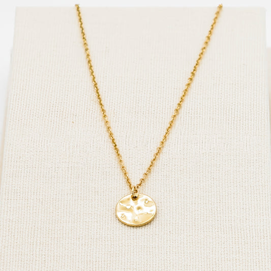 Halskette "gehämmertes Pünktchen"