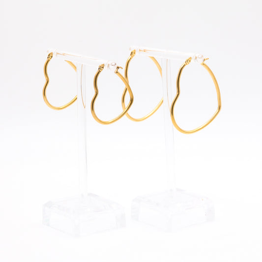 Ohrringe "Creolen Herz"