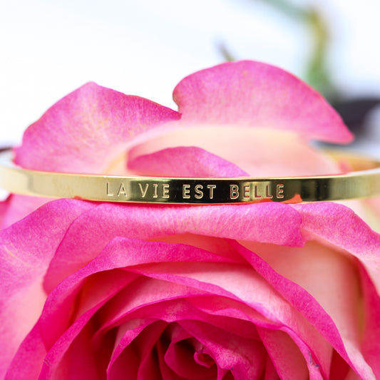 Armreif "La vie est belle"